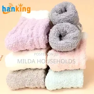 Thickened Fleece Coral Socks Women's.