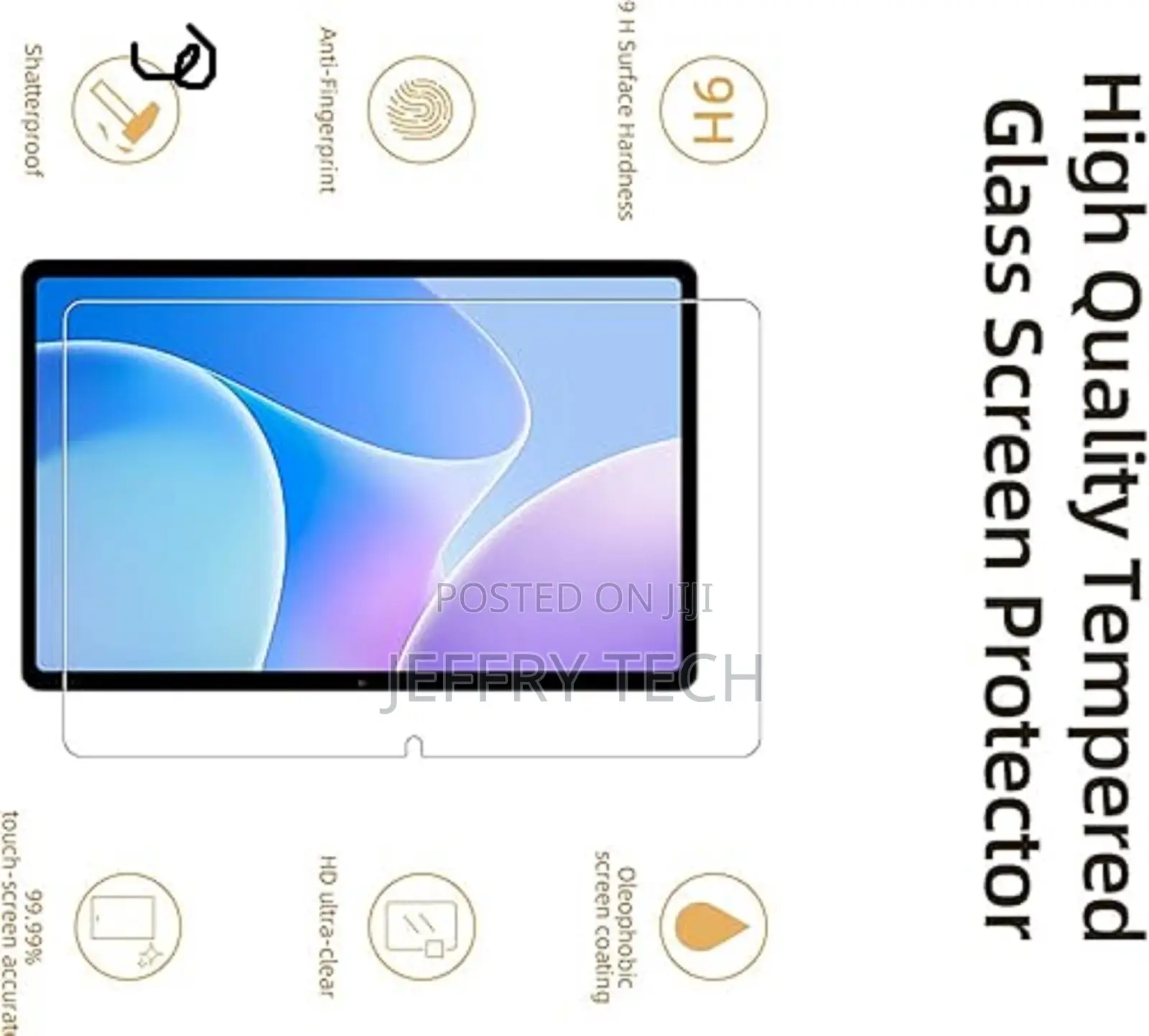 Wuniak Glass Screen Protector for Infinix Xpad 20 Pro