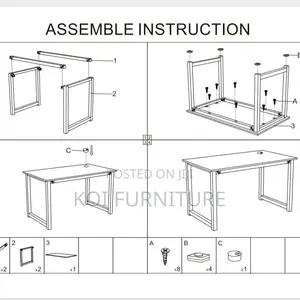 Office Table; Generic Home Office Computer Desk