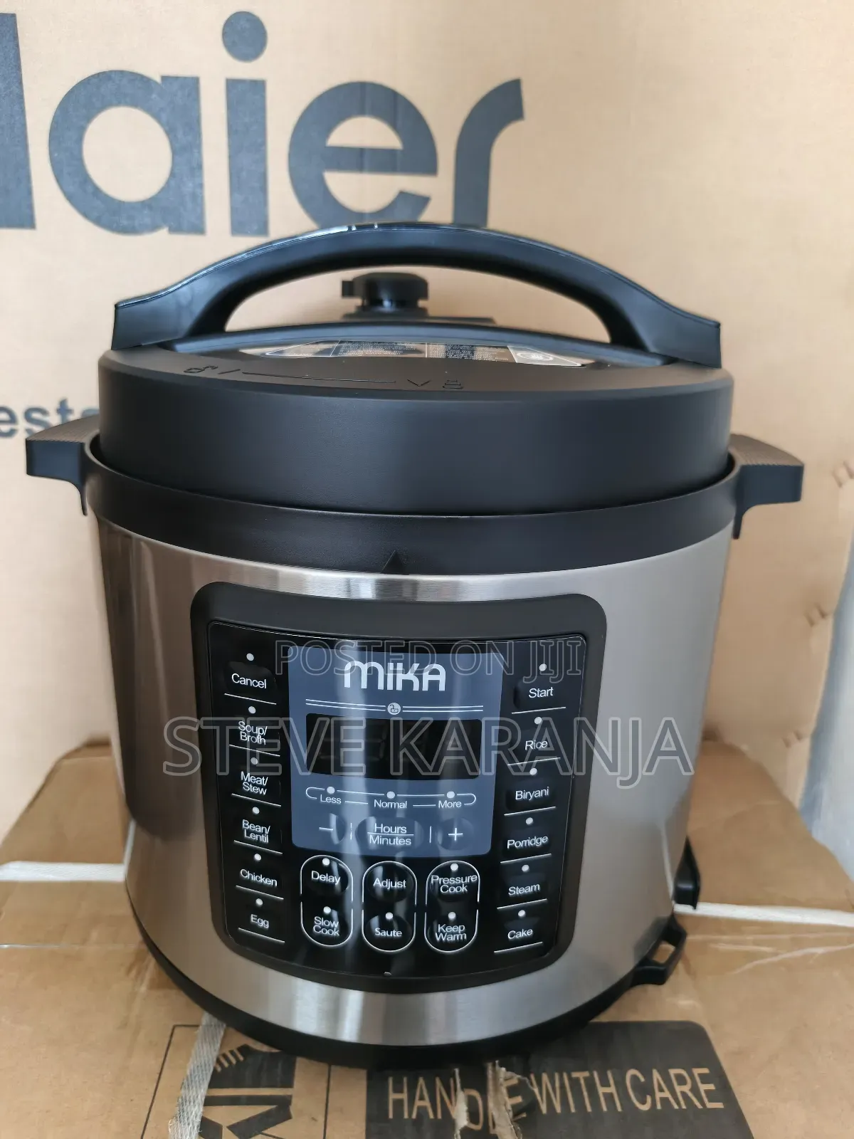 Mika 6l Smart Pressure Cooker With Stainless Steel Pot