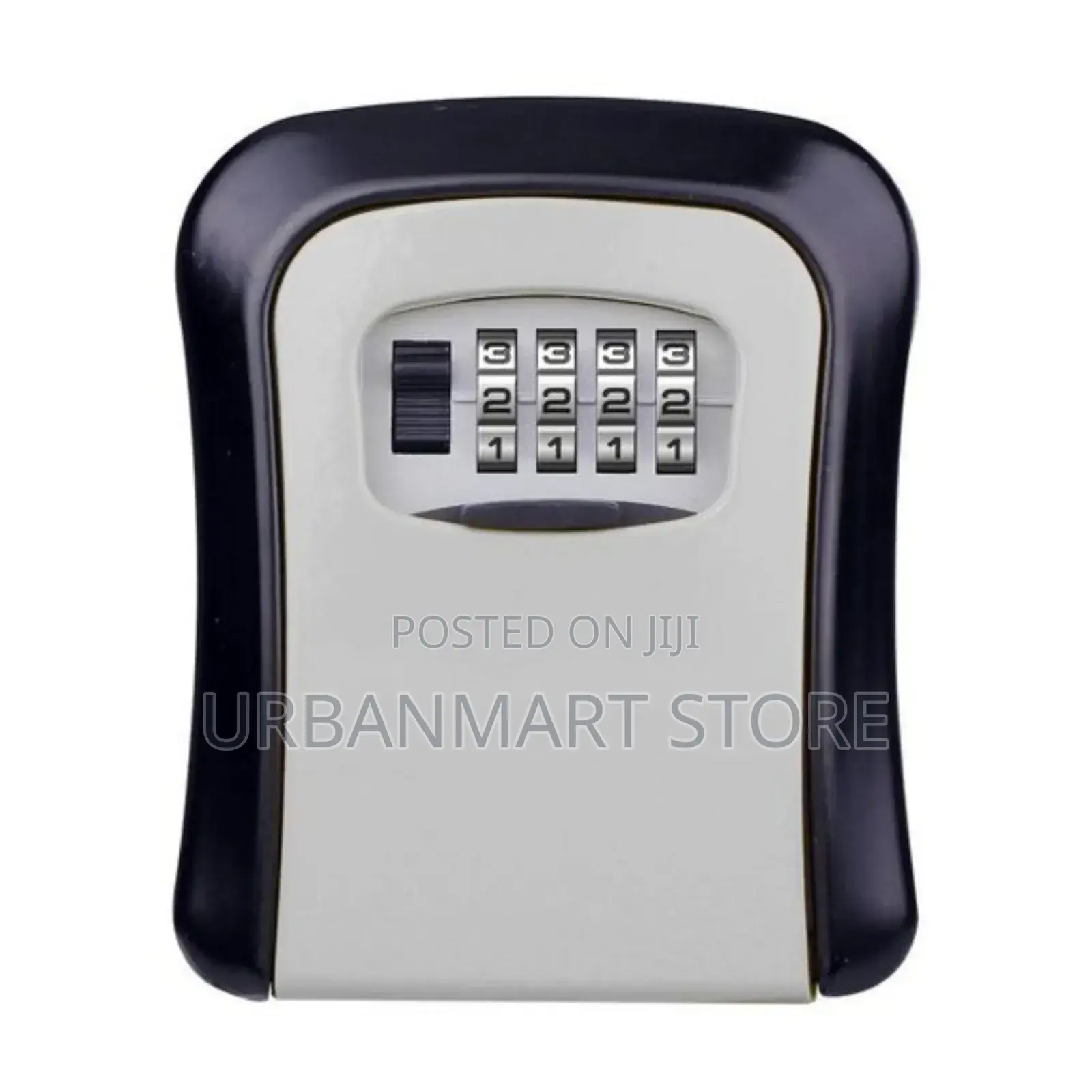 Metallic Key Lock Box With 4-digit Combination, Aluminum Alloy