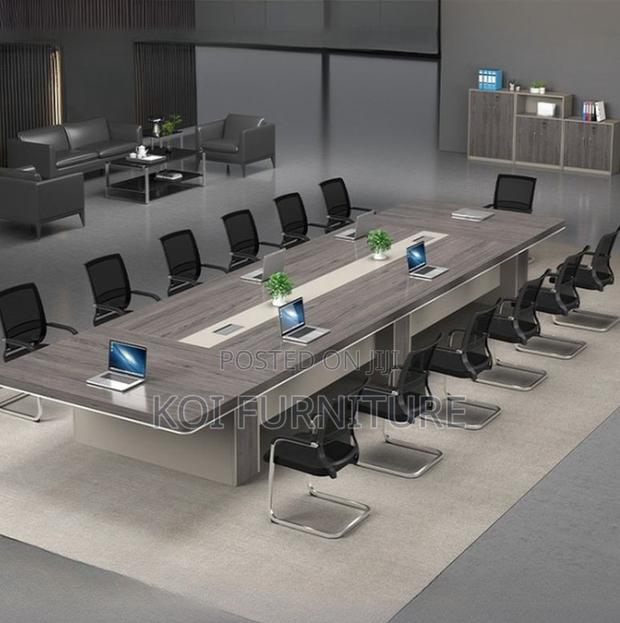 Boardroom Table; 300cm Grey Executive Boardroom Table