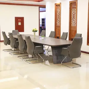 Boardroom Table; 300cm Grey Executive Boardroom Table