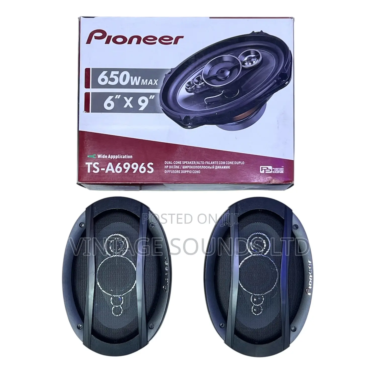 Pioneer Ts-A6996s/R | 5-Way High-Performance Mid-Range Speakers( Pair)