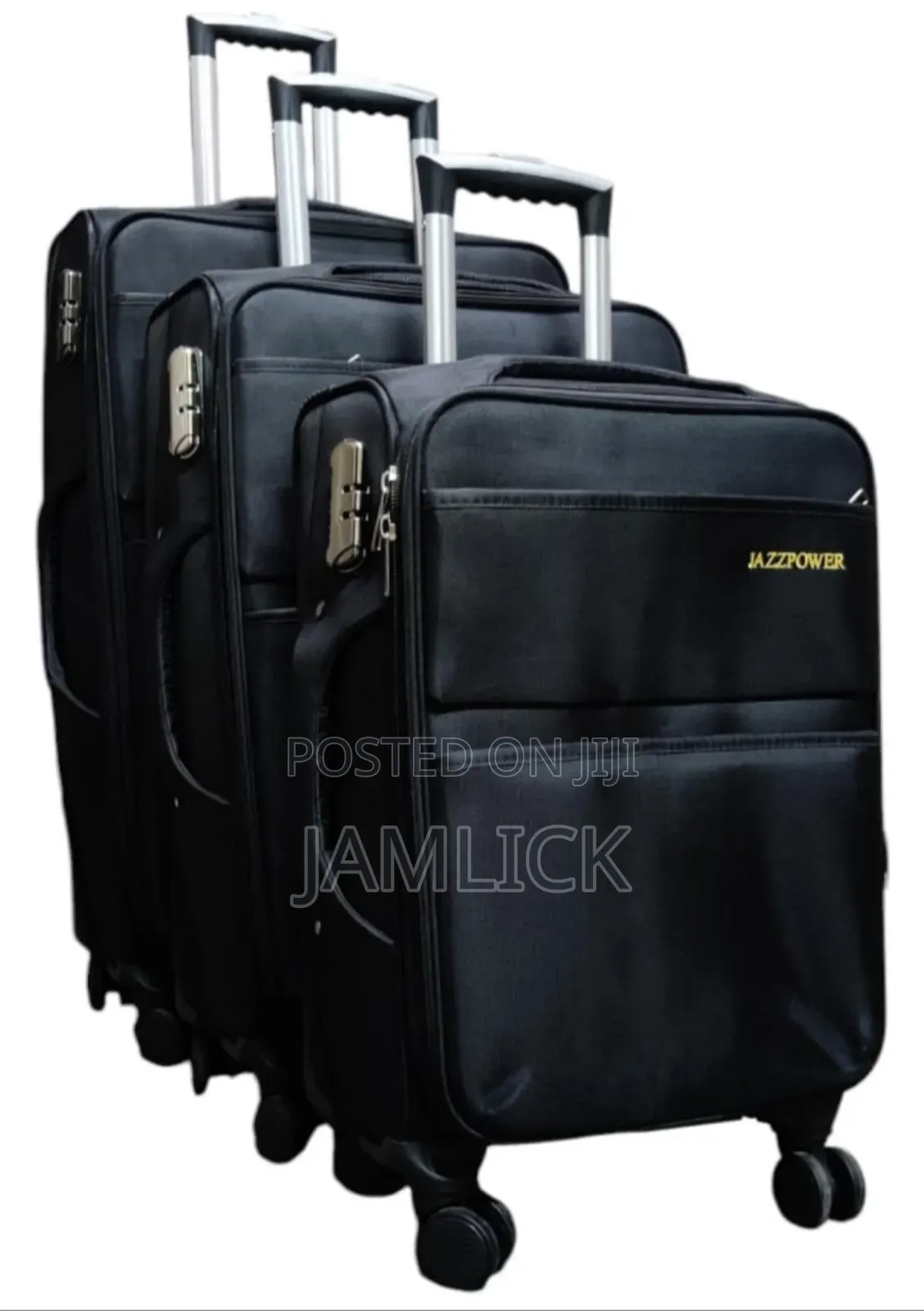3pcs Fabric Suitcases – Four Wheel -