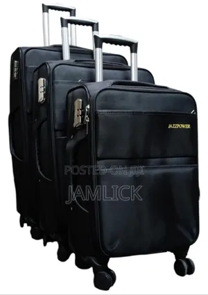 3pcs Fabric Suitcases – Four Wheel -
