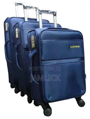 3pcs Fabric Suitcases – Four Wheel -