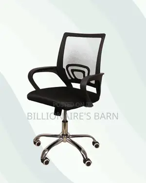 Secretarial Mesh Office Chair Ergonomic Fabric Seat - Lumbar Solution