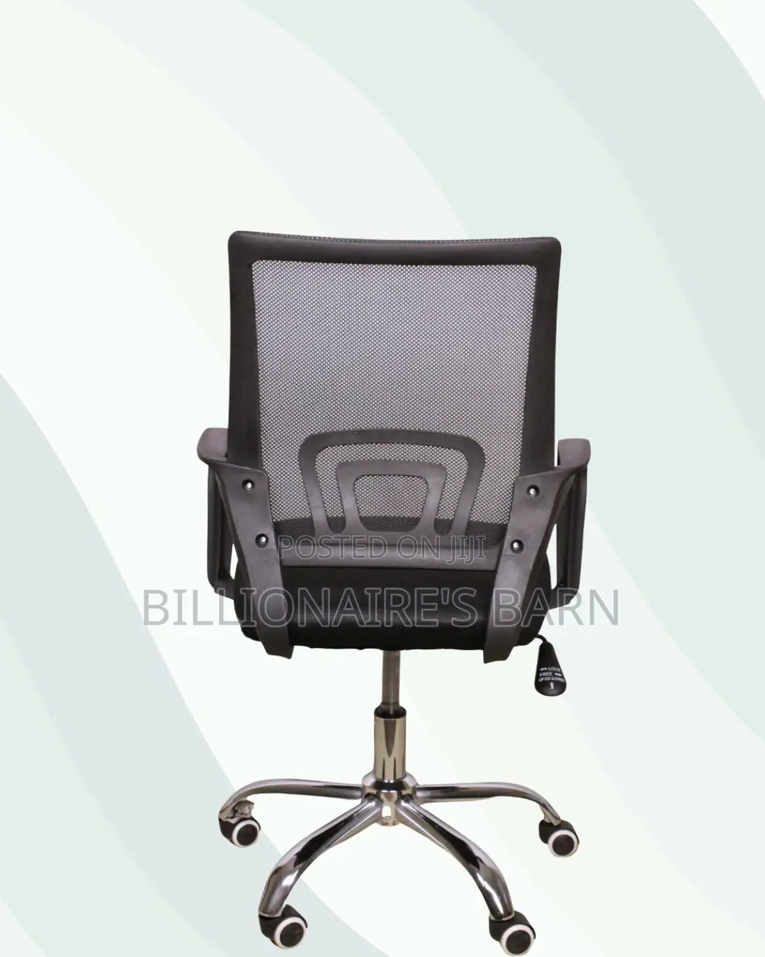 Secretarial Mesh Office Chair Ergonomic Fabric Seat - Lumbar Solution