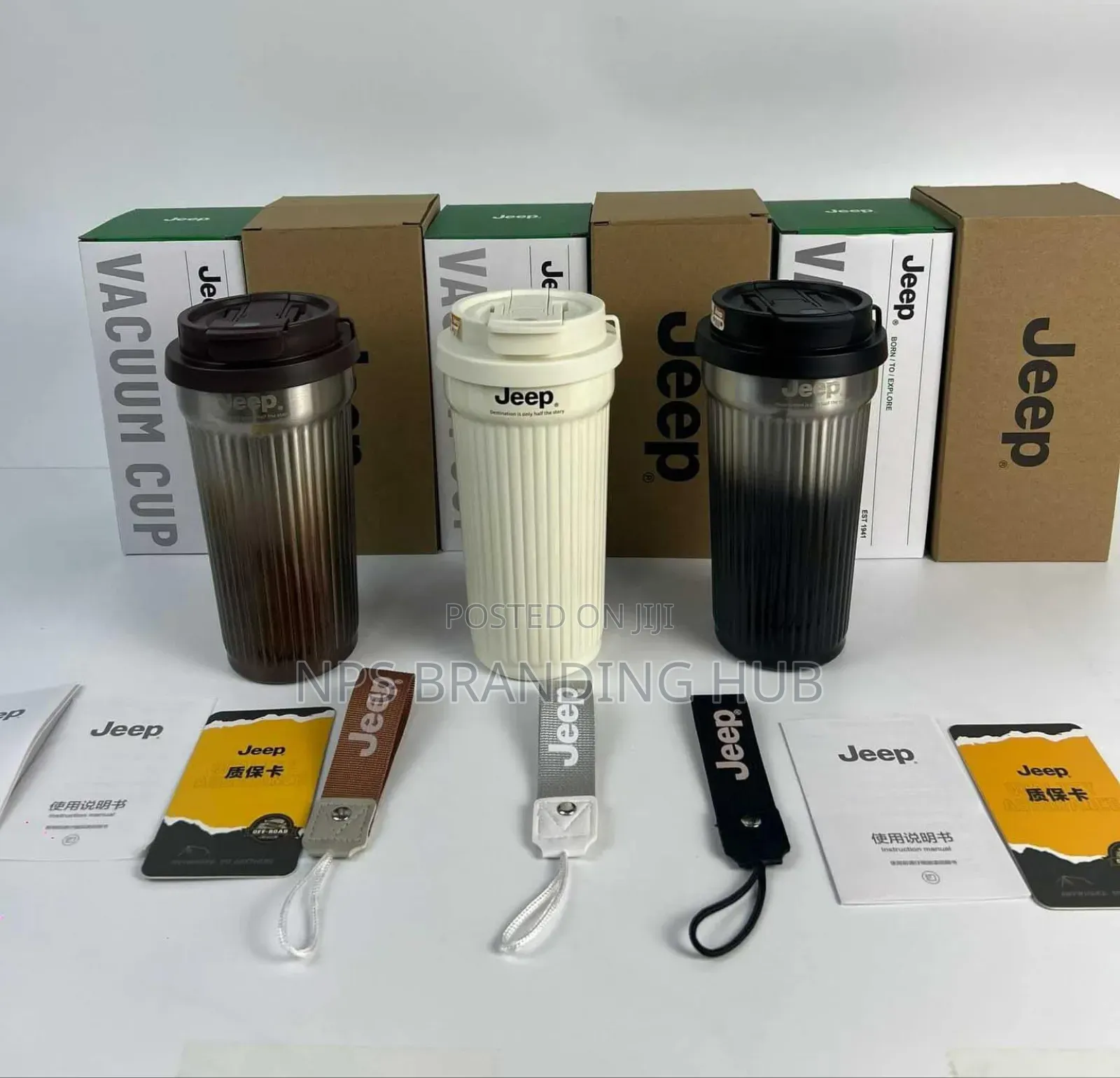 550ml Jeep Thermos Cup With Straw R.T