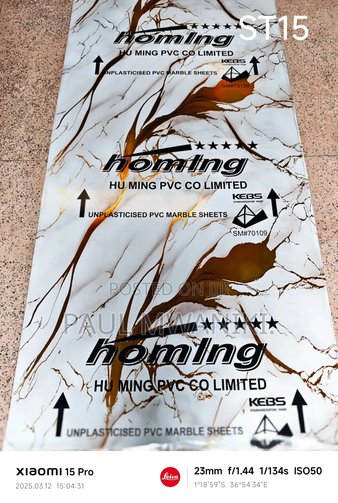 Pvc Marble Sheet Size: 1220x2440x3mm Available