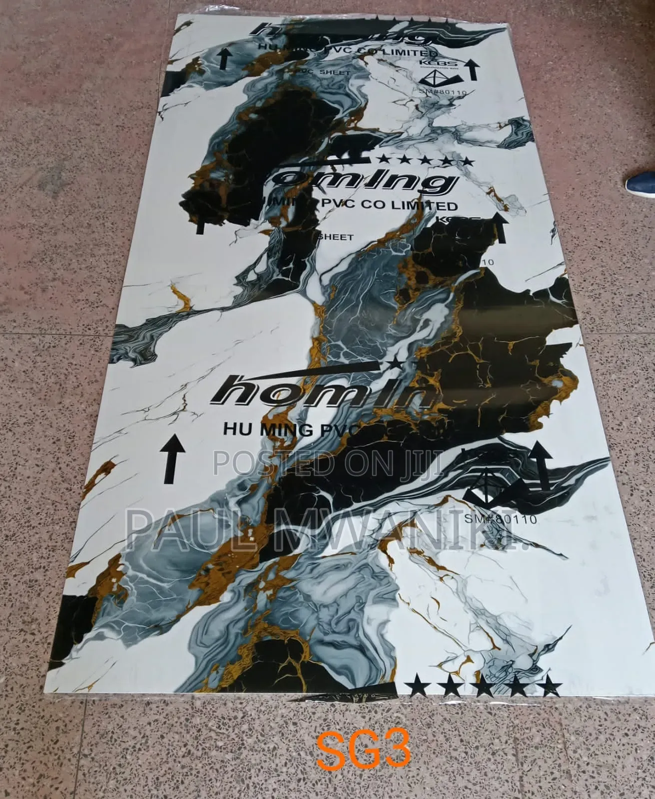 Pvc Marble Sheet Available Size: 1220x2440x3mm