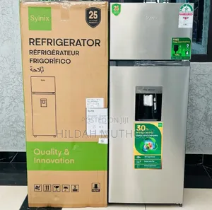 Syinix 210 L Double Door Fridge With Water Dispenser