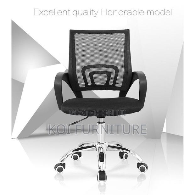 Office Chair; Mesh Fabric Clerical Office Chairs - thumbnail 2