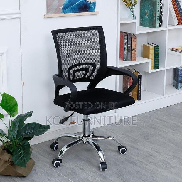 Office Chair; Mesh Fabric Clerical Office Chairs - thumbnail 3