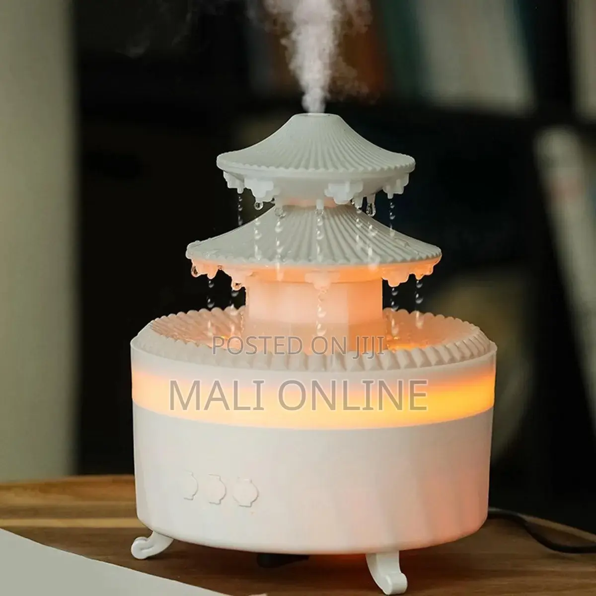 Raindrop Humidifier Essential Oil Diffuser 7 Color Led Mist Humidifier
