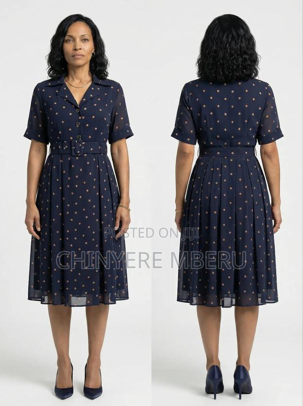 Heavy Chiffon Office Dress - thumbnail 2