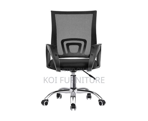 Office Chairs; Clerical Mesh Fabric Swivel Office Seat - thumbnail 4