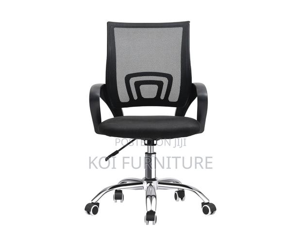Office Chairs; Clerical Mesh Fabric Swivel Office Seat - thumbnail 5