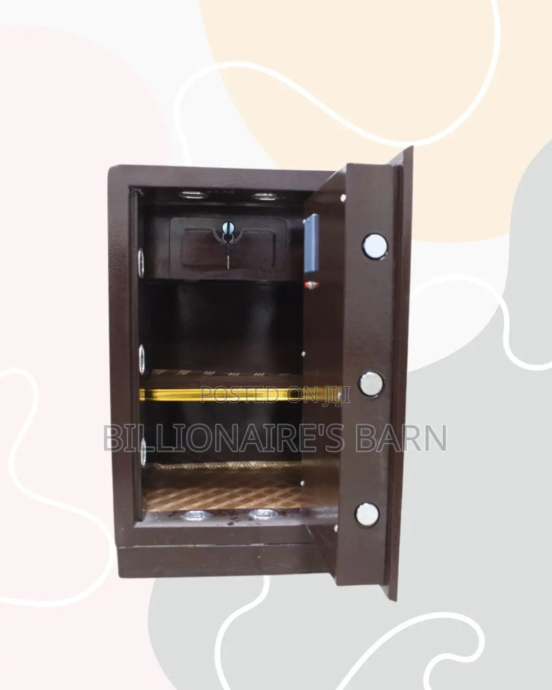 Fireproof Biometric Safe 70 Kg Programmable Keypad Dual Alarm Solution