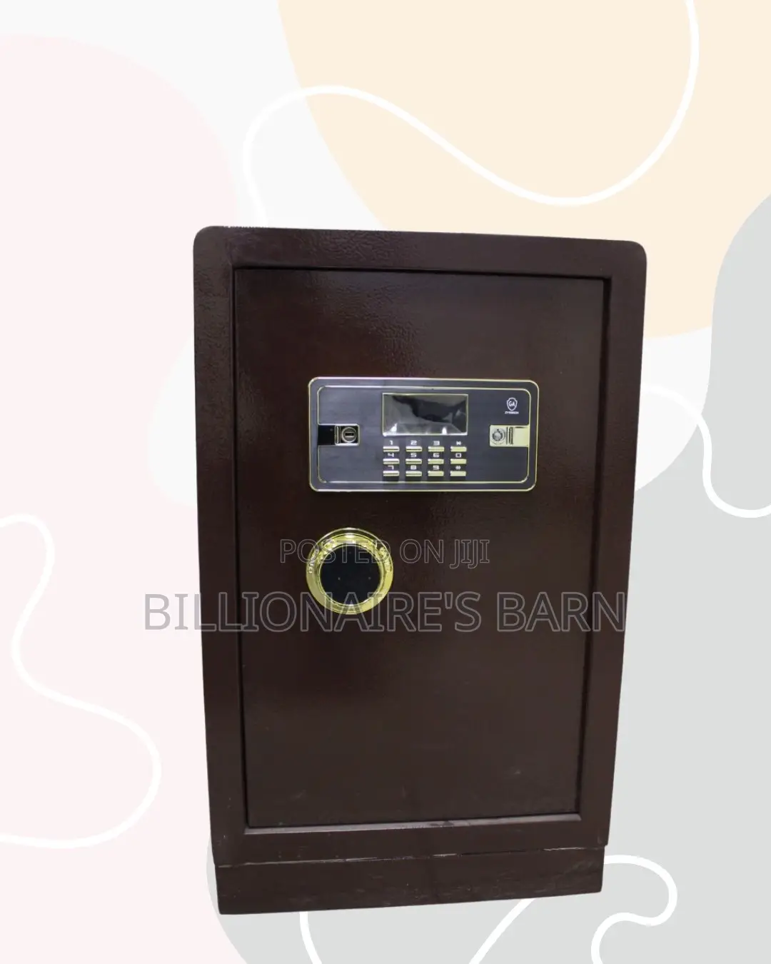 Fireproof Biometric Safe 70 Kg Programmable Keypad Dual Alarm Solution