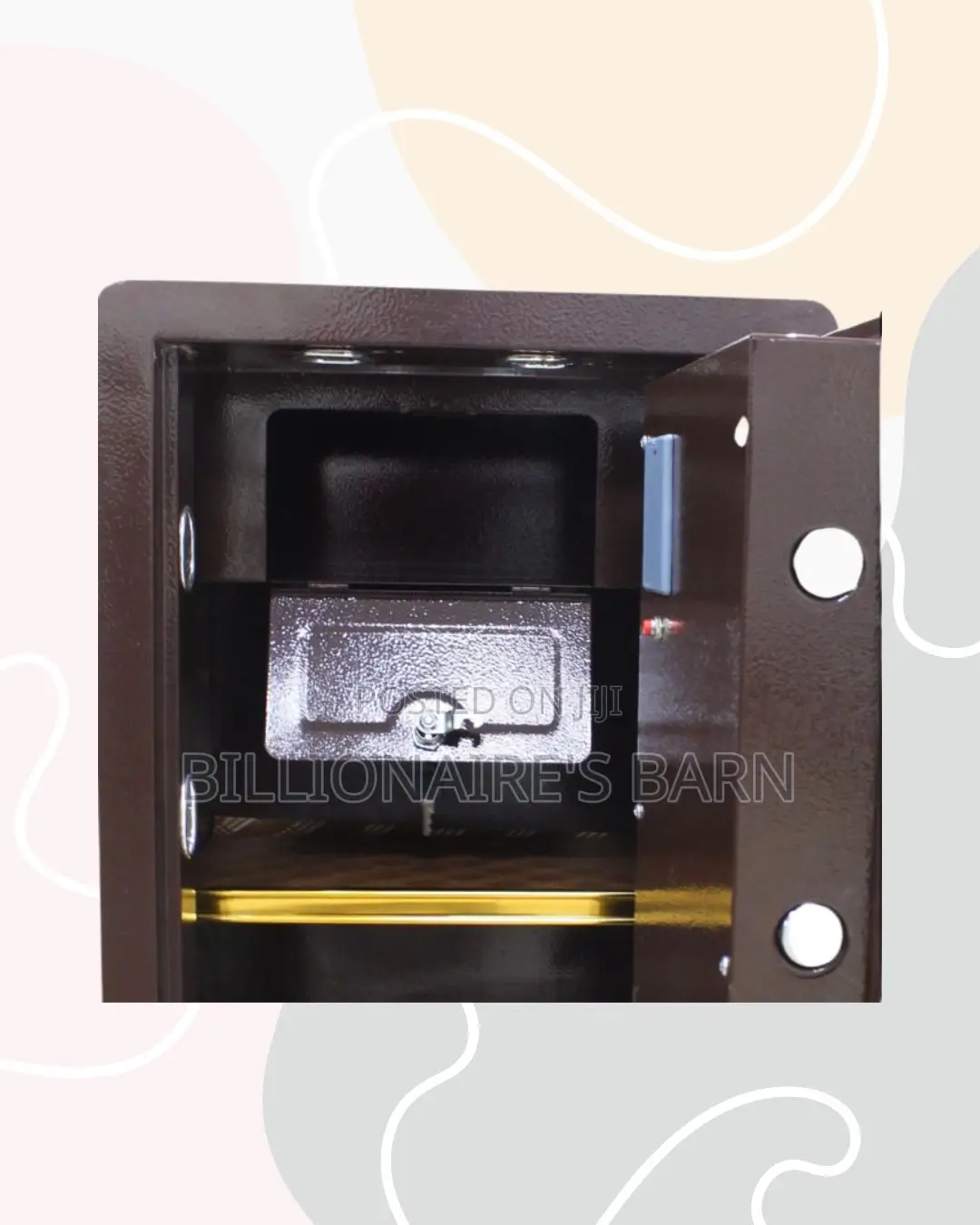 Fireproof Biometric Safe 70 Kg Programmable Keypad Dual Alarm Solution