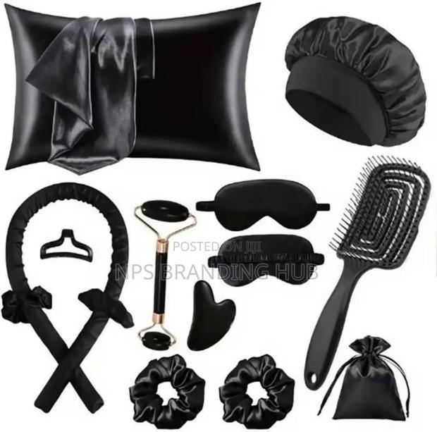 13pcs Satin Silk Beauty Sleep Set R.T - thumbnail 3