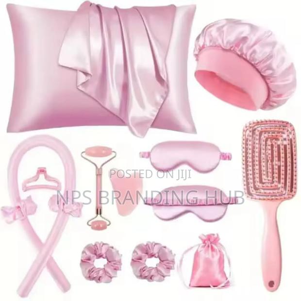 13pcs Satin Silk Beauty Sleep Set R.T - thumbnail 5