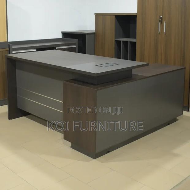 Office Desk; 180cm Executive Desk With L Return - thumbnail 3