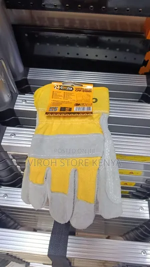 Leather Hand Gloves For Industrial Use