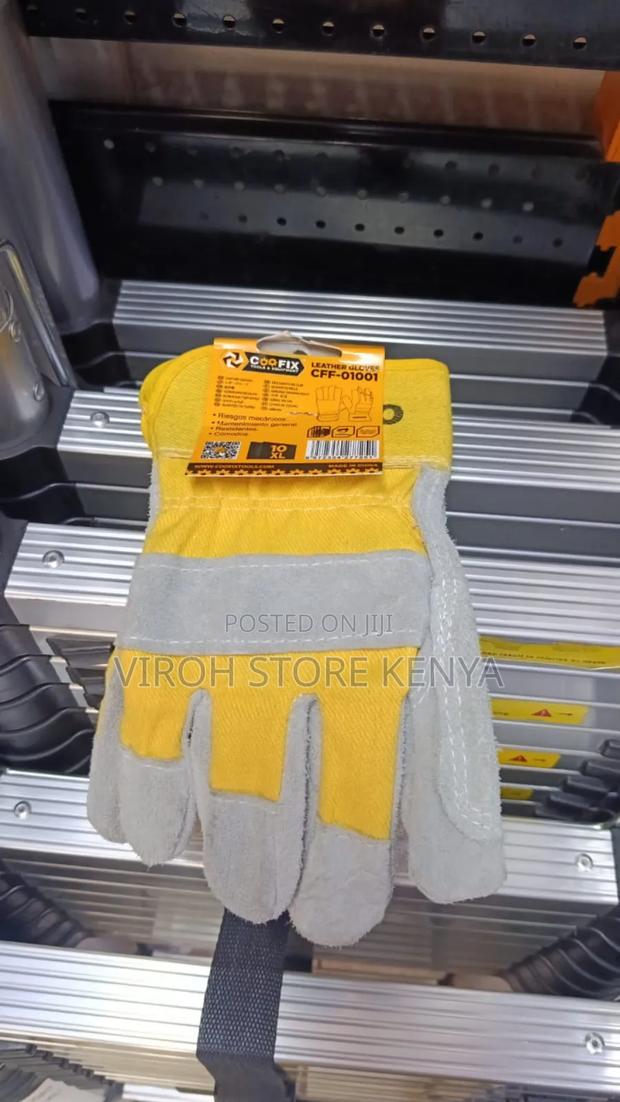 Leather Hand Gloves For Industrial Use
