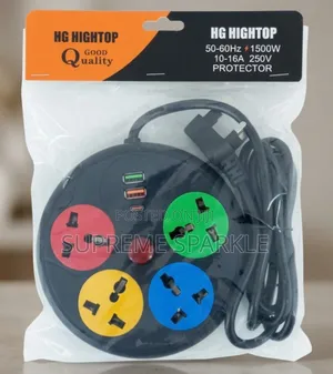 Round Extension With 2usb And Type C Slot