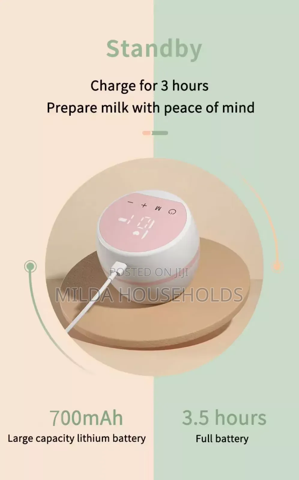 Single Electric Portable Breast Pump.