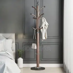 Bedroom Coat Hanger; Modern Metal Coat Rack With Strong Weighted Base