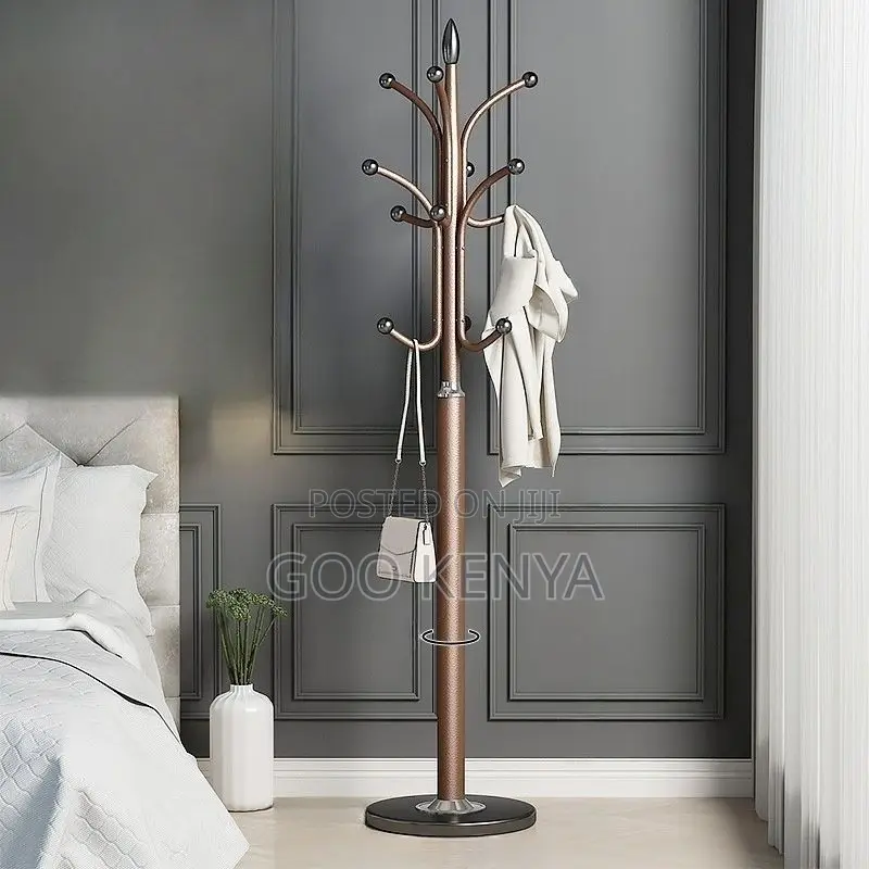 Bedroom Coat Hanger; Modern Metal Coat Rack With Strong Weighted Base