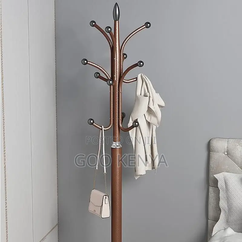 Bedroom Coat Hanger; Modern Metal Coat Rack With Strong Weighted Base