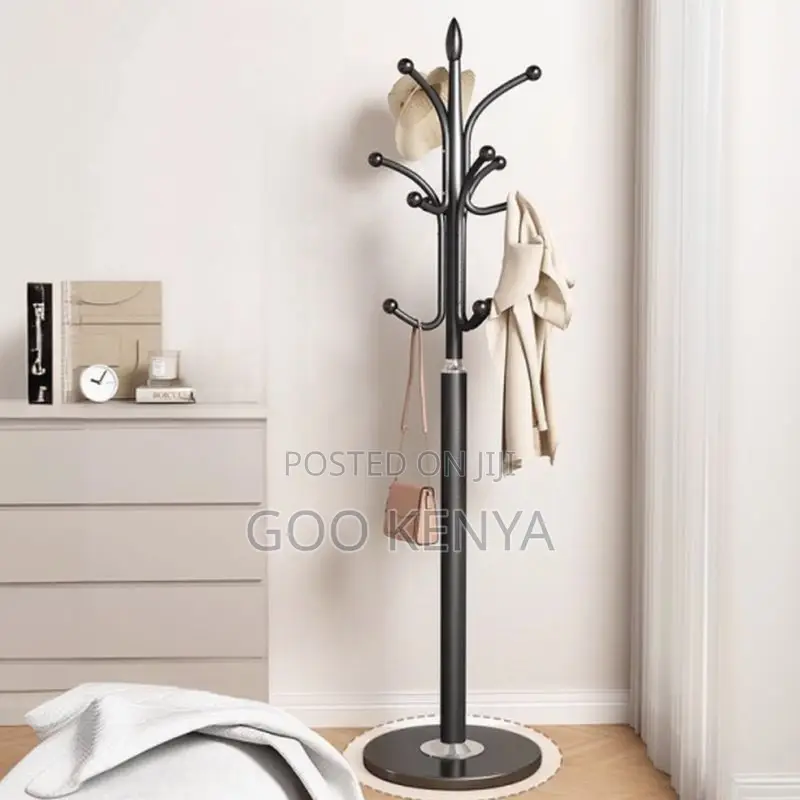 Bedroom Coat Hanger; Modern Metal Coat Rack With Strong Weighted Base