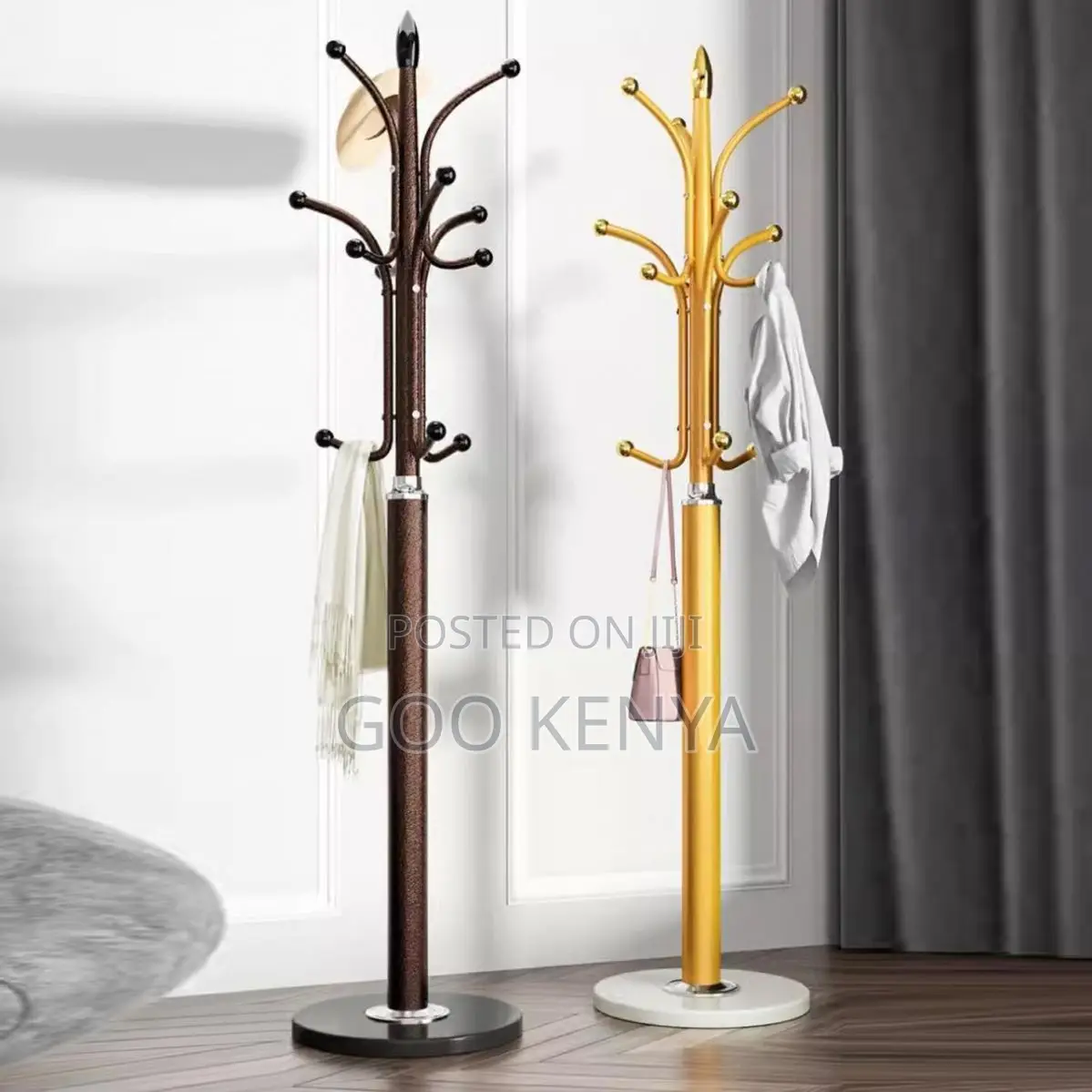 Bedroom Coat Hanger; Modern Metal Coat Rack With Strong Weighted Base