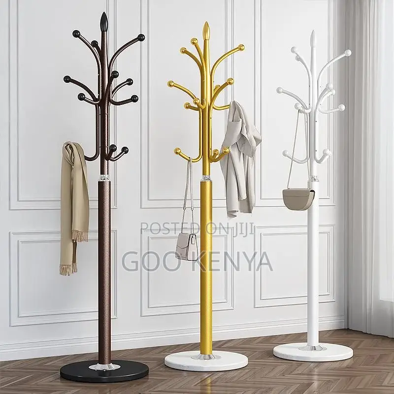 Bedroom Coat Hanger; Modern Metal Coat Rack With Strong Weighted Base