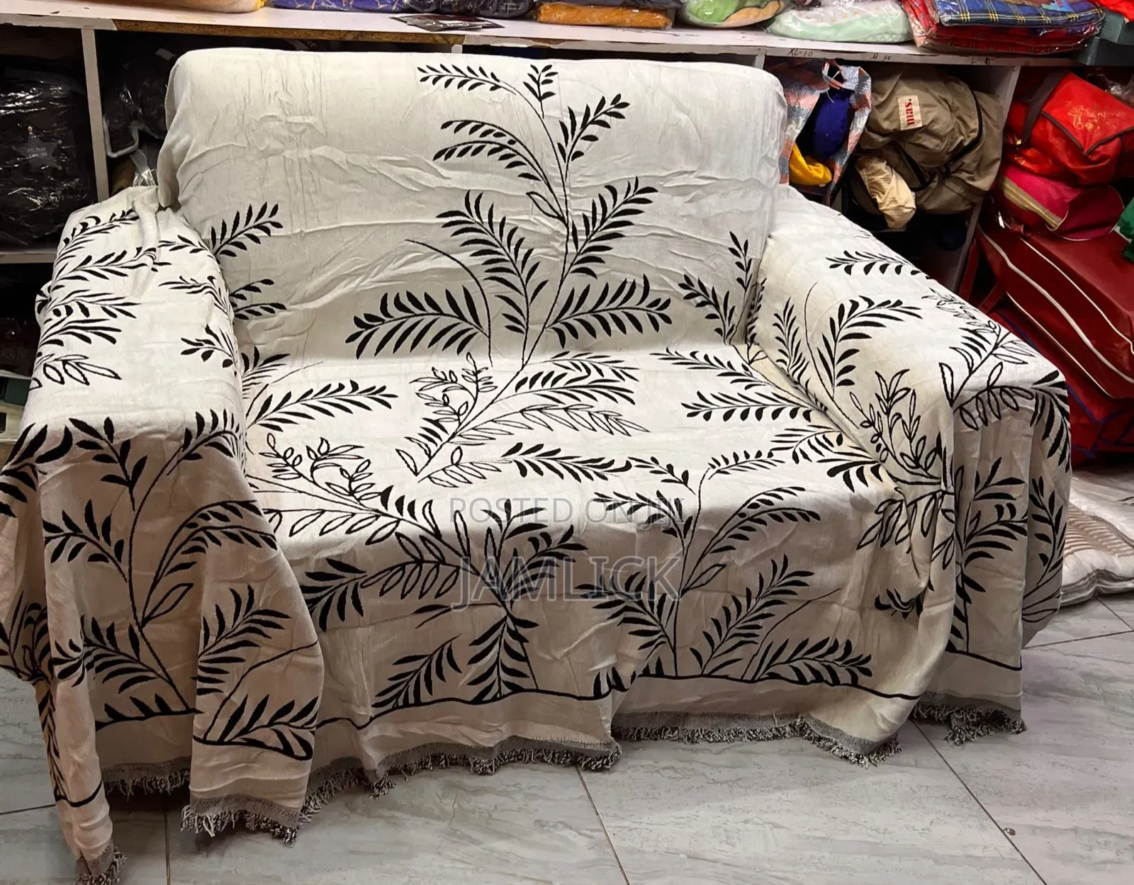 Reversible Chenille Cotton Sofa Blanket Cover – Tr