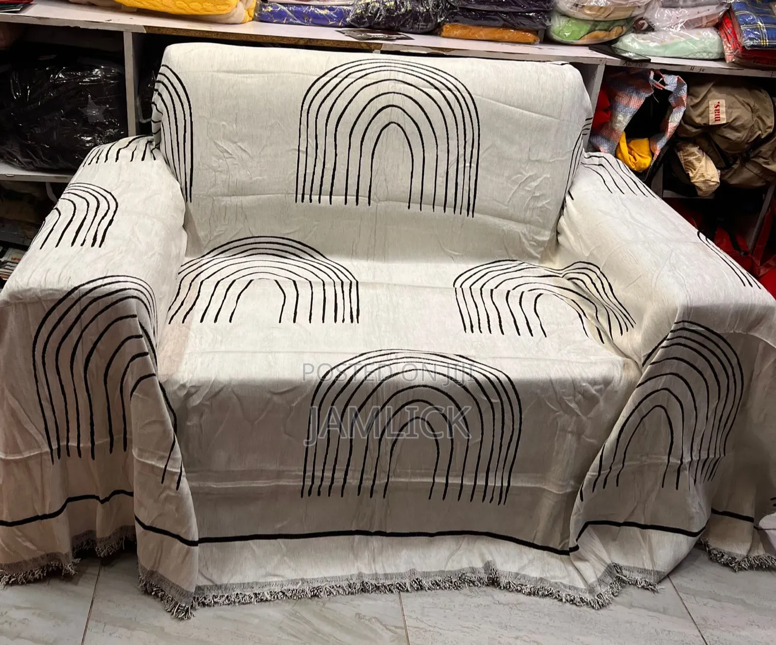 Reversible Chenille Cotton Sofa Blanket Cover – Tr