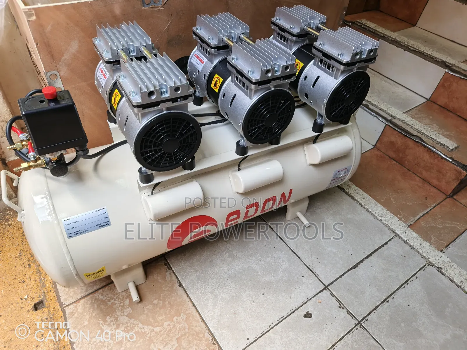 100l Silent Edon Compressor / Oil Less/ Silent Compressor