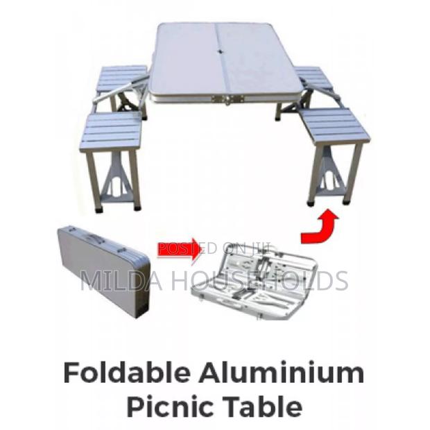 Folding Adjustable Lightweight Outdoor Portable Picnic Table - thumbnail 2