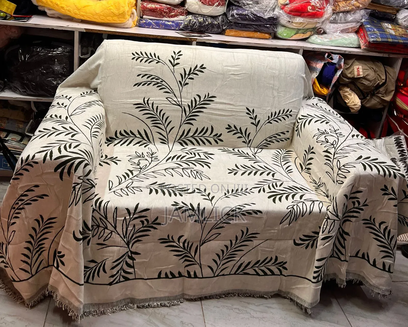 Reversible Chenille Cotton Sofa Blanket Cover – Tr