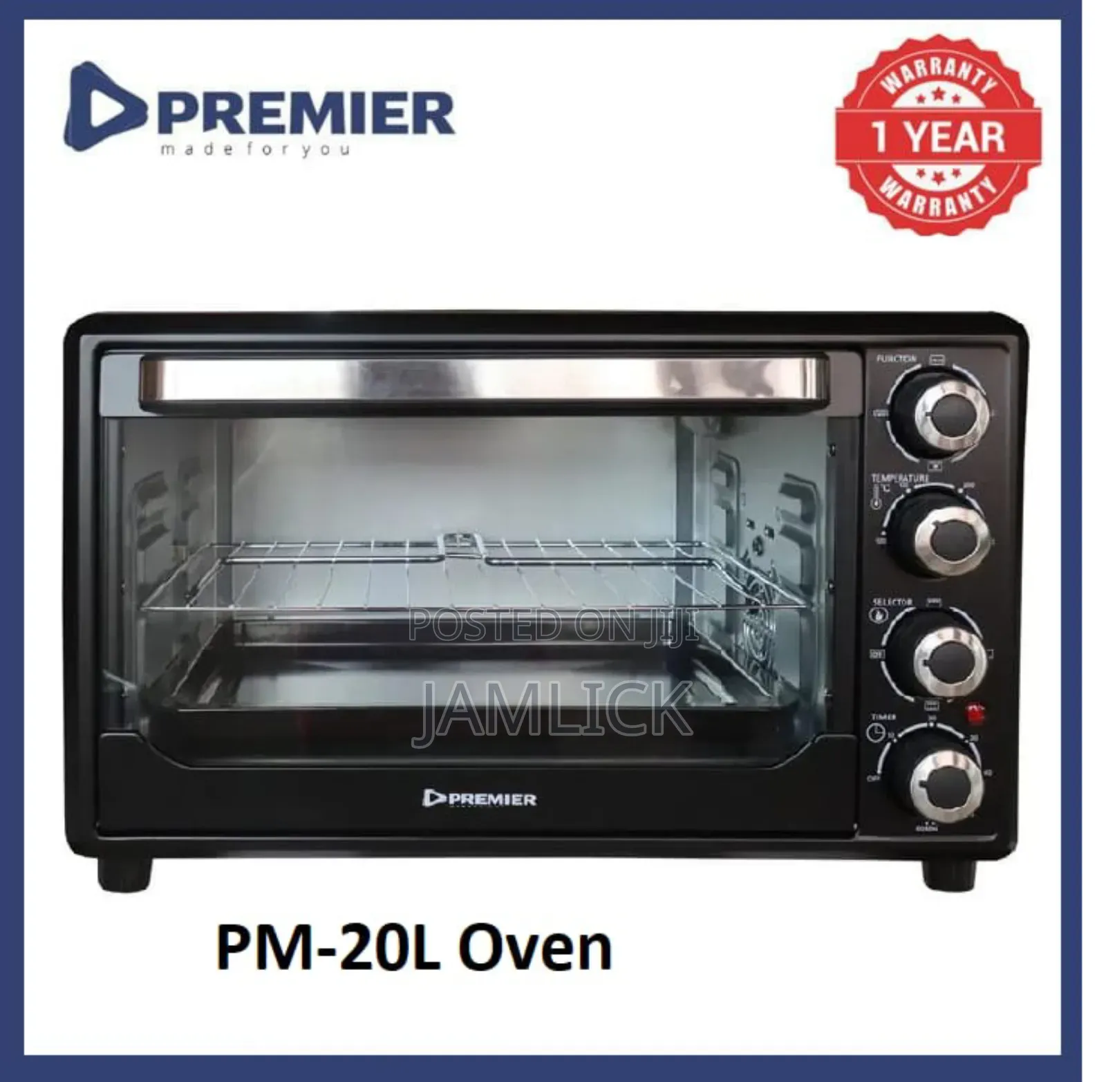 Premier 20l Electric Oven Toaster - Pt