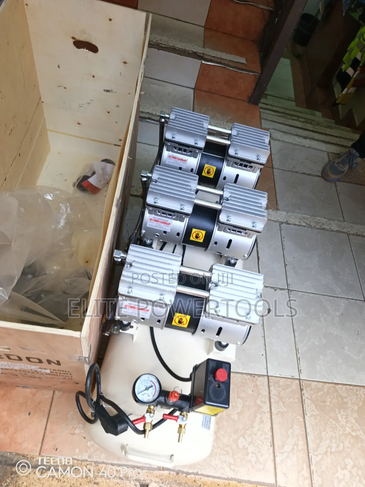 Oil Less 100l Compressor /Edon 100l Compressor