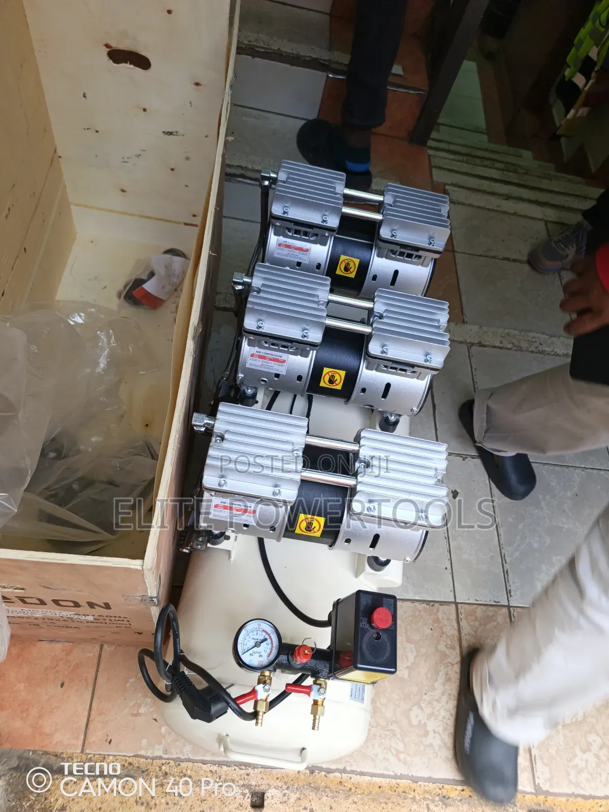 Oil Less 100l Compressor /Edon 100l Compressor