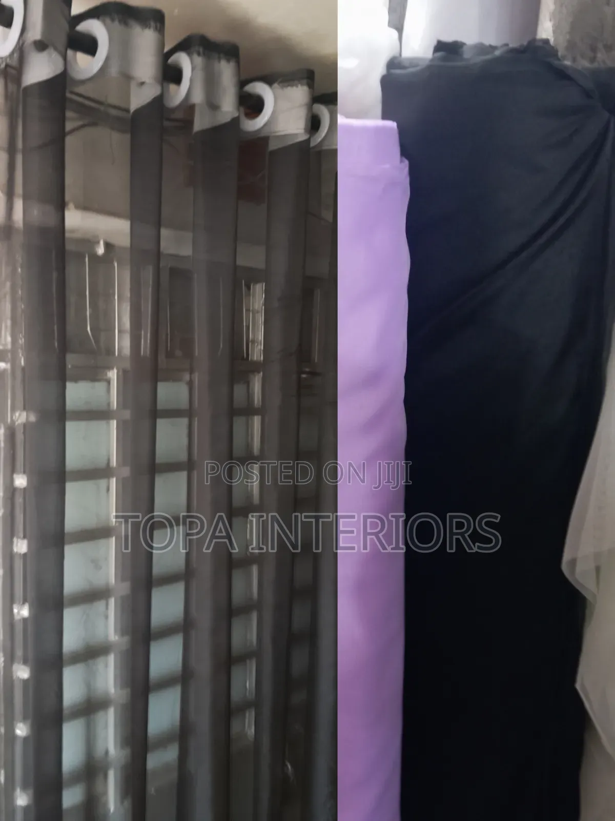Soft Light Black Net Window Covering Sheer Curtains