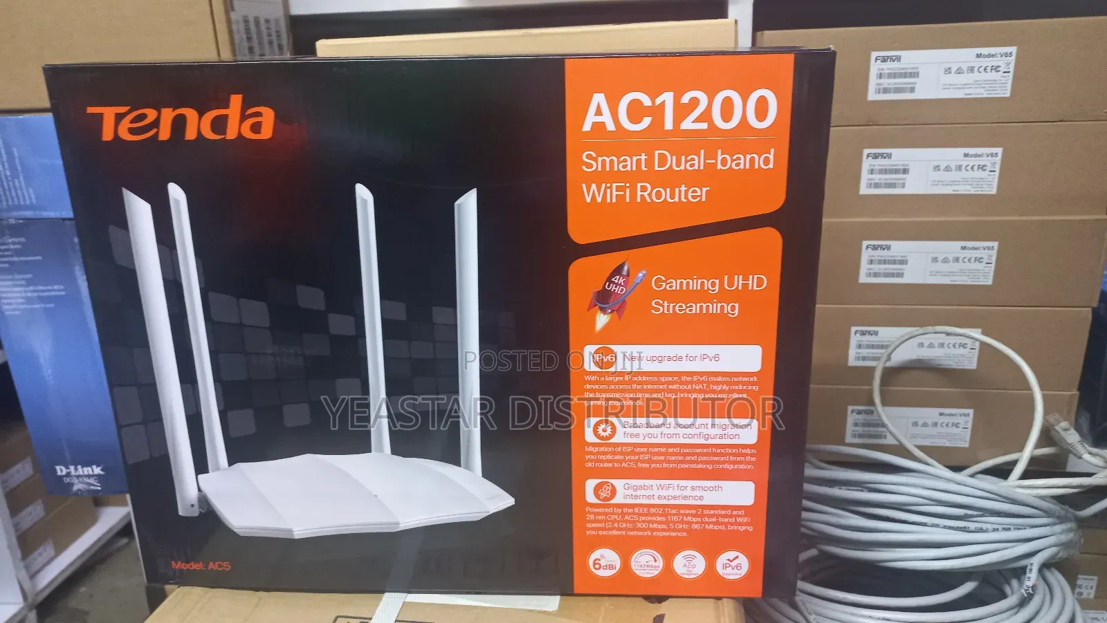 Tenda Ac1200 Daulband Router Ac5