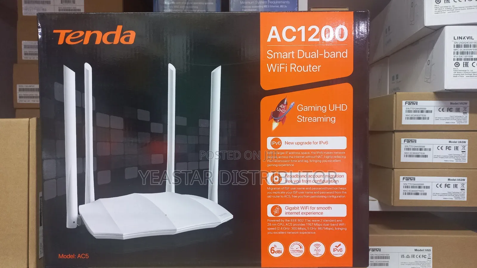 Tenda Ac1200 Daulband Router Ac5